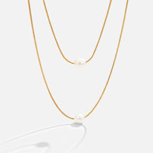 Mira Pearl Ketting - 18K Goud - Necklace - Pantino