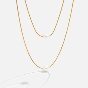 Mira Pearl Ketting - 18K Goud - Necklace - Pantino