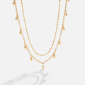 Collana Oro - Lena Cristallo Acciaio Inossidabile 5 Cm
