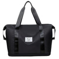 Bolsa de viaje impermeable para mujer negra - Capacidad ligera para viajes - Nylon