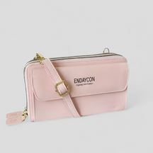 bags : EviBella | Compact Telefoontasje in Licht Roze van Pantino