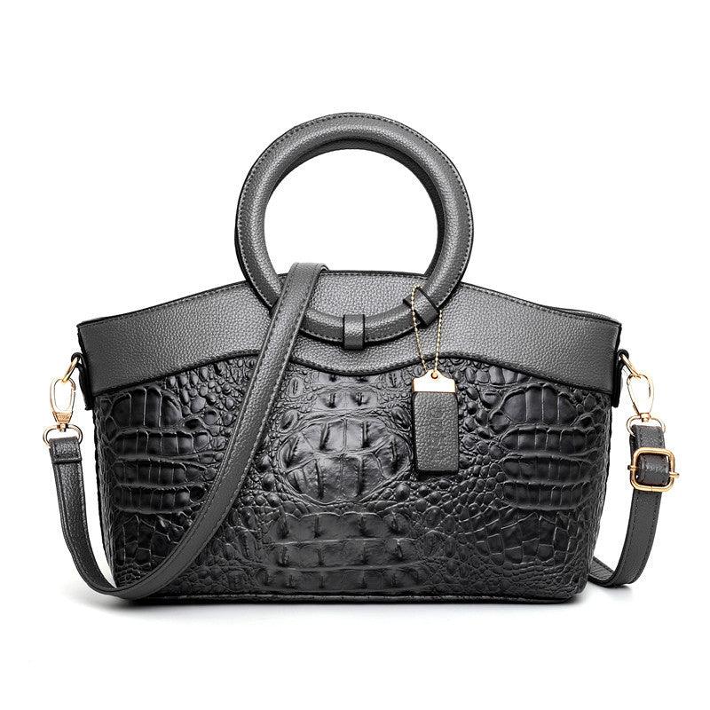 LuxeCroco™ - Luxe handtassen voor vrouwen Handbags Pantino Grafiet grijs  