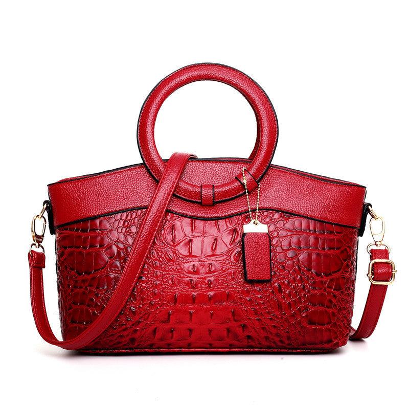 LuxeCroco™ - Luxe handtassen voor vrouwen Handbags Pantino Lijsterbes Rood  