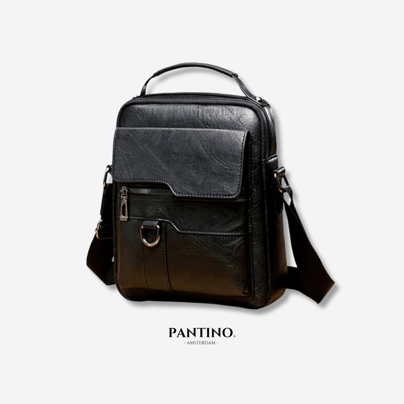 LuxeLeather™ Schoudertas - Modern en stijlvol Handbags Pantino Zwart (Nog 3 op voorraad)  