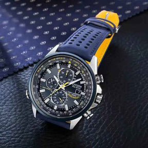 MultiSteel herrechronografur, læderrem, elegant og præcist