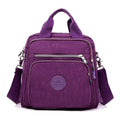 Borsa a Tracolla Donna Nera - 3 in 1 Impermeabile Multifunzione - Nylon