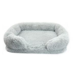 Luxe Pluizig Hondenbed - Houtskool - Dog Bed - Pantino