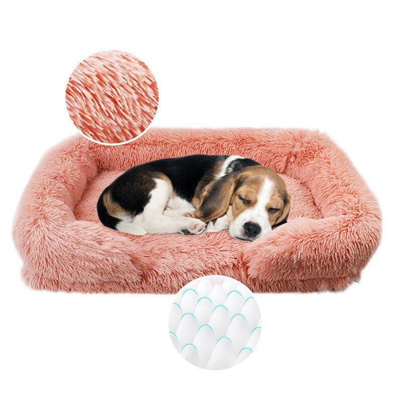 Luxe Pluizig Hondenbed - Roze - Dog Bed - Pantino