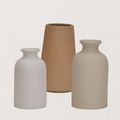 Zestaw wazonów ceramicznych - 2-częściowa dekoracja do domu - Minimalistyczna