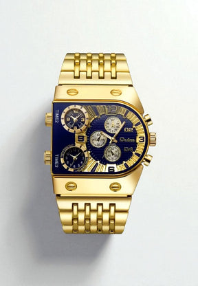 watches : William Watch | Luxe Gouden Horlogekast voor Heren in Blauw van Pantino