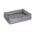 Cama ortopédica premium para perros en gris sutil