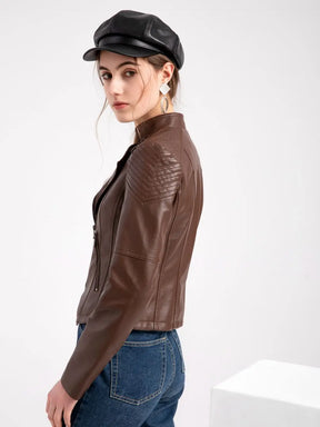 Chiara - Veter Imitatieleren Jas - - Leather jacket - Pantino