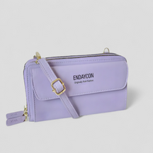bags : EviBella | Compact Telefoontasje in Paars van Pantino
