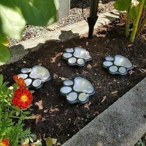 Paw Print Lampjes op zonne-energie - - Garden - Pantino