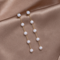 Pendientes rosas - Pearl Drop 5 cm
