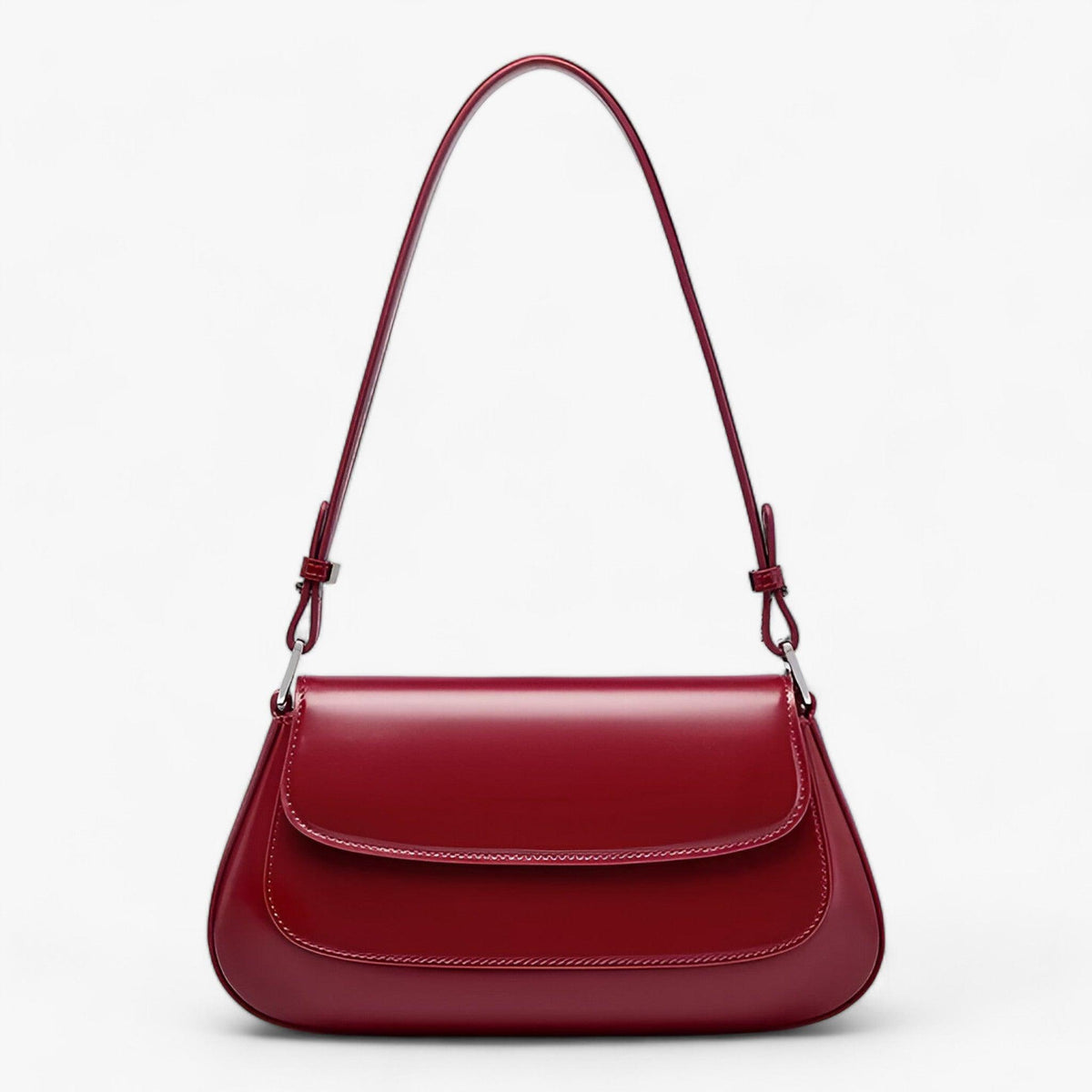 CHLOE | Leren Handtas - Versterk dagelijks je verfijning - €25 : Clea | Leren Handtas - Versterk dagelijks je verfijning in Bourgondië van Pantinoshop