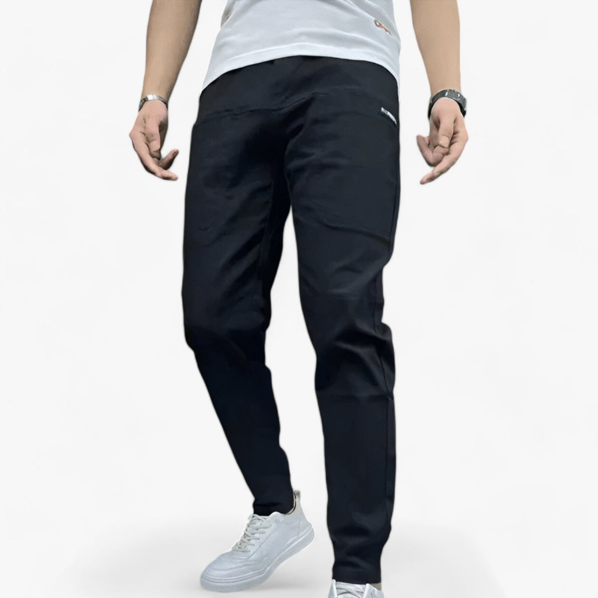 Max | Cargo-broek in Stretch - Ultieme Flexibiliteit - Zwart - Max | Cargo-broek in Stretch - Ultieme Flexibiliteit - €25 - Pantinoshop