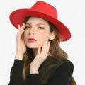 Czapka w kolorze wielbłądzim - wełniany fedora Lena - ciepło i styl
