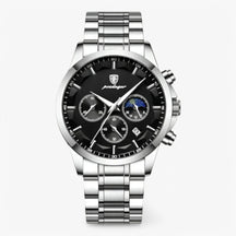Alexander | Luxe horloge voor heren- €25 : Alexander | Luxe horloge voor heren in Zwart zilver van Pantinoshop