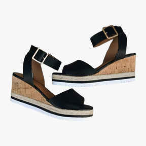 Athia™ - Sandales compensées en cuir vegan - - Athia™ - Sandales compensées en cuir vegan - €25 - Pantino