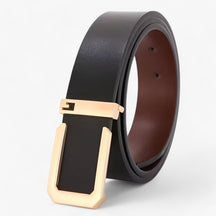 Herenriem van Echt Leer Zwart - Ambachtelijke Luxe voor een Elegante Stijl