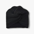 Pletený turban pro dámy - elegantní pohodlí z kašmíru - černý