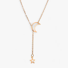 Luna | Maan Ster Choker - Eenvoudig maar chic - N319-01 - - Pantinoshop