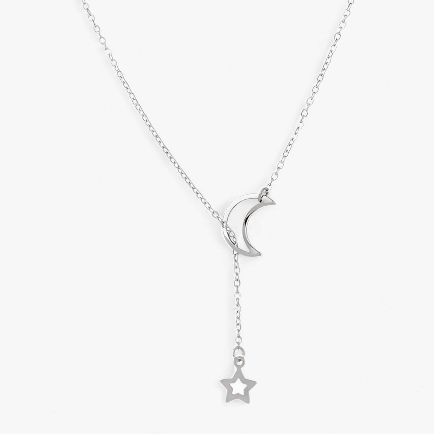 Luna | Maan Ster Choker - Eenvoudig maar chic - N319-02 - - Pantinoshop