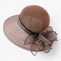 LUNA | Stijlvolle dameshoed - Brede rand voor bescherming tegen de zon - €25 : LUNA | Stijlvolle dameshoed - Brede rand voor bescherming tegen de zon in Beige van Pantinoshop