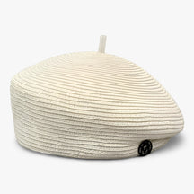 Vivienne | Elegante Stro Fedora - Stijlvolle Zonnebescherming voor de Zomer - €25 : Vivienne | Elegante Stro Fedora - Stijlvolle Zonnebescherming voor de Zomer in melkwit fijn gras Gemiddelde maat 55-57CM van Pantinoshop