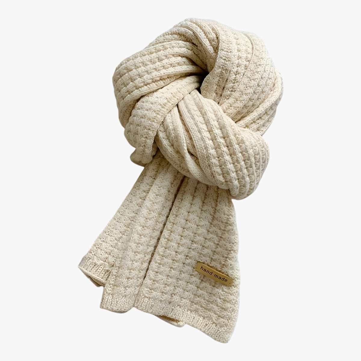 men's fashion : Rylie | Gebreide thermische sjaal voor de winter - Ultieme bescherming tegen de kou in Crème Wit One Size van Pantino