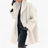 men's fashion : Leigh | Dames Trenchcoat in Wol - Warmte en Elegantie Lang in Wit van Pantino