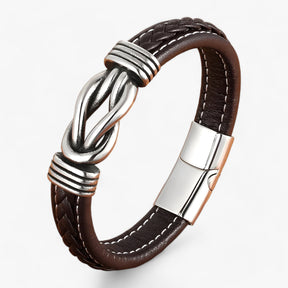 Echt leren armband - Verfijning en robuustheid gecombineerd - €25 : Echt leren armband - Verfijning en robuustheid gecombineerd in Koffie van Pantinoshop