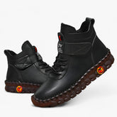 Sici | Orthopedische leren laarzen met voering - Wintercomfort, waterdicht en warm - €25 : Sici | Orthopedische leren laarzen met voering - Wintercomfort, waterdicht en warm in Zwart van Pantinoshop
