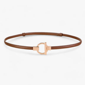 ISABELLA | Elegante Riem - Veilige Pasvorm met Gouden Gesp - Bruin 97cm - ISABELLA | Elegante Riem - Veilige Pasvorm met Gouden Gesp - €25 - Pantinoshop