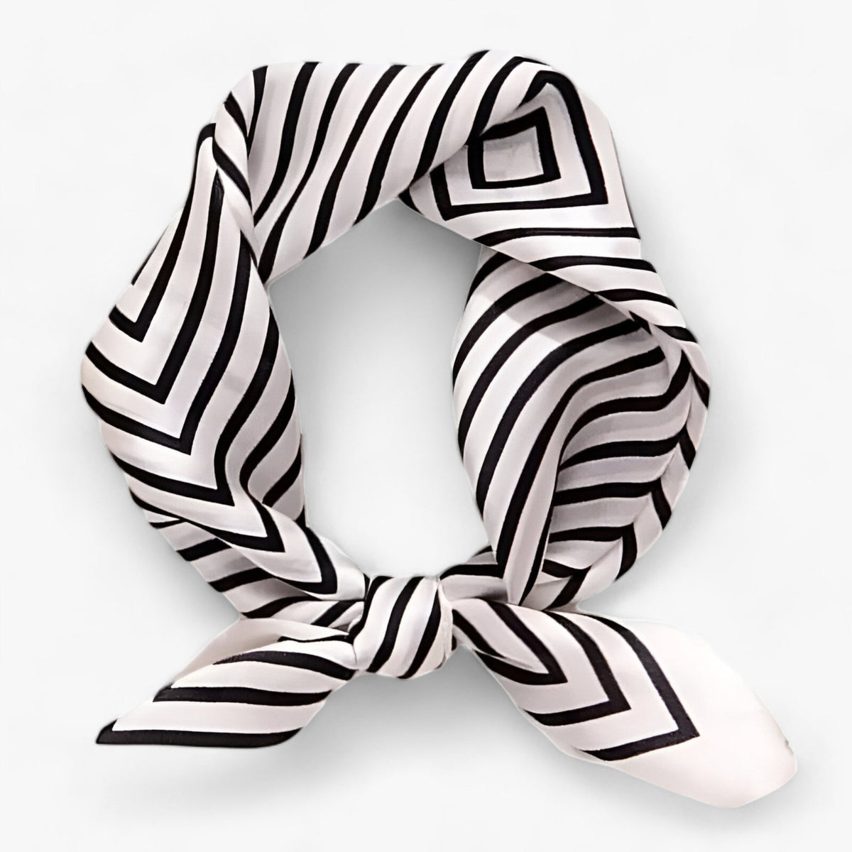 Zijden sjaals - Voor stijl en veelzijdigheid- €25 : Zijden sjaals - Voor stijl en veelzijdigheid in Zwart-Wit van Pantinoshop