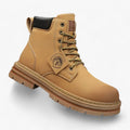 Wysokie buty męskie - stylowa trwałość na zimę - khaki