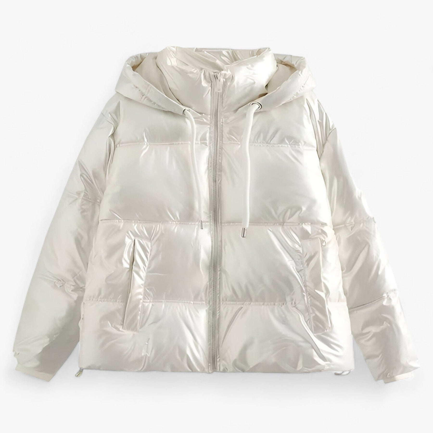 Alva | Winterkoudejas - Elegante Anorak met Capuchon - Wit - Jassen - Pantinoshop