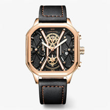 Bellamy | Luxe chronograaf voor heren - €25 : Bellamy | Luxe chronograaf voor heren in Roze goud van Pantinoshop