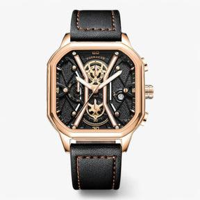 Bellamy | Luxe chronograaf voor heren - €25 : Bellamy | Luxe chronograaf voor heren in Roze goud van Pantinoshop