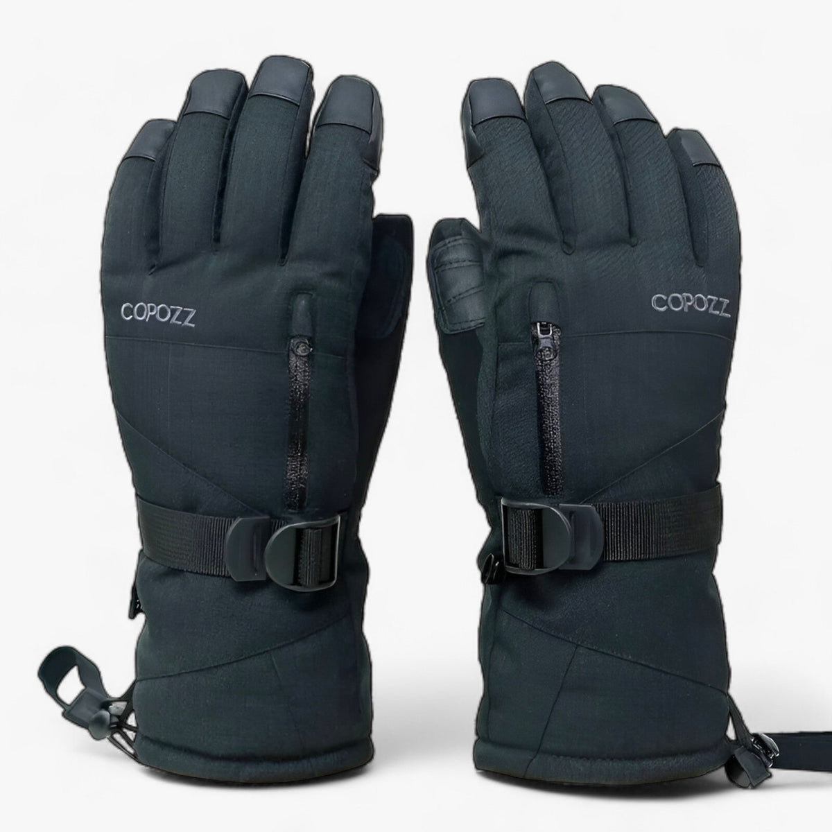 outdoor equipment : FrostGuard | Waterdichte skihandschoenen - Touchscreen & thermische warmte in Zwart van Pantino