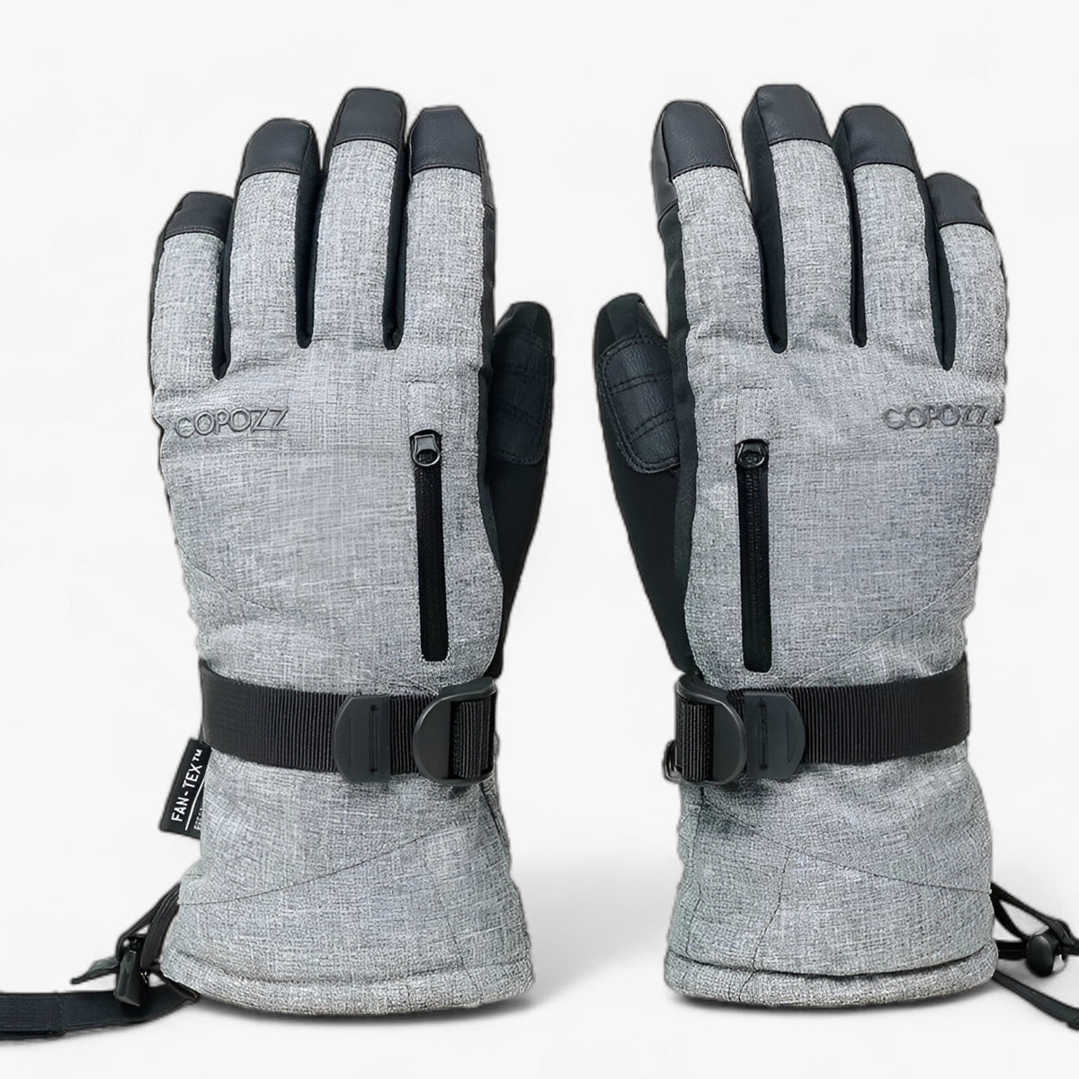 outdoor equipment : FrostGuard | Waterdichte skihandschoenen - Touchscreen & thermische warmte in Grijs van Pantino