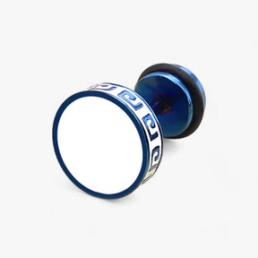Zwarte vintage herenoorbellen van titanium en roestvrij staal, punk/rock-stijl