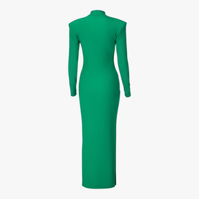 dress : Lilia | Dames Elegante Maxi Jurk Met Lange Mouwen in van Pantino
