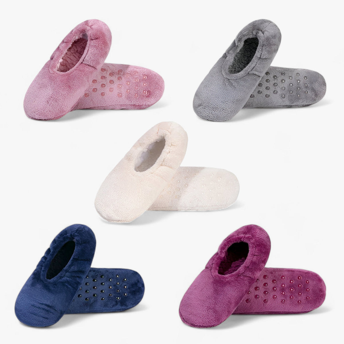 Veda | Gezellige binnensokken - Zachte comfort en antislip (1 paar + 1 paar GRATIS) - - Veda | Gezellige binnensokken - Zachte comfort en antislip (1 paar + 1 paar GRATIS) - €25 - Pantinoshop