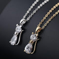 Collana Argento - Collana con Ciondolo Gatto dal Design Elegante