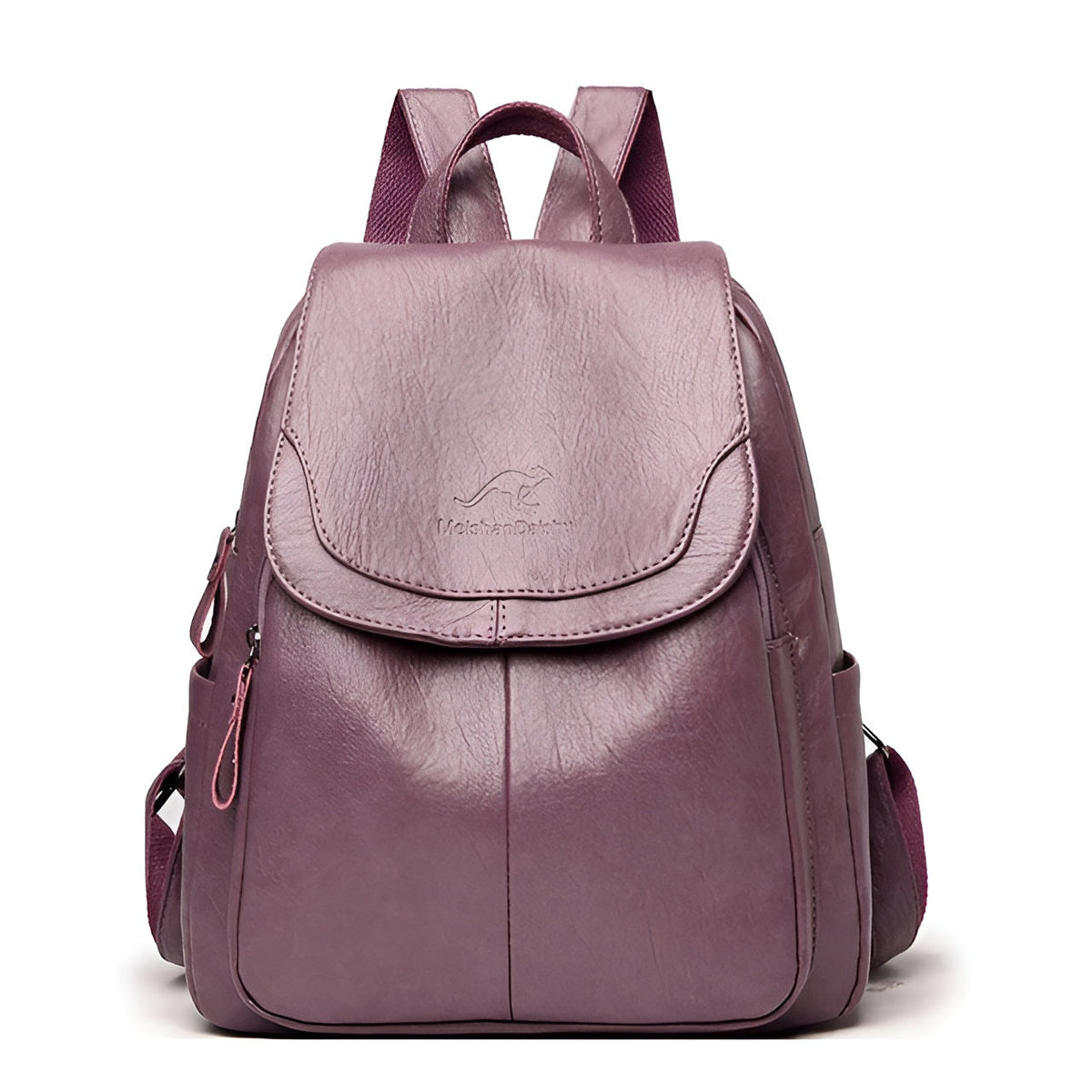 VLP139 : Madeline Fashion Bag - Vintage Leren Boekentas Voor Vrouwen in Lila van Pantino