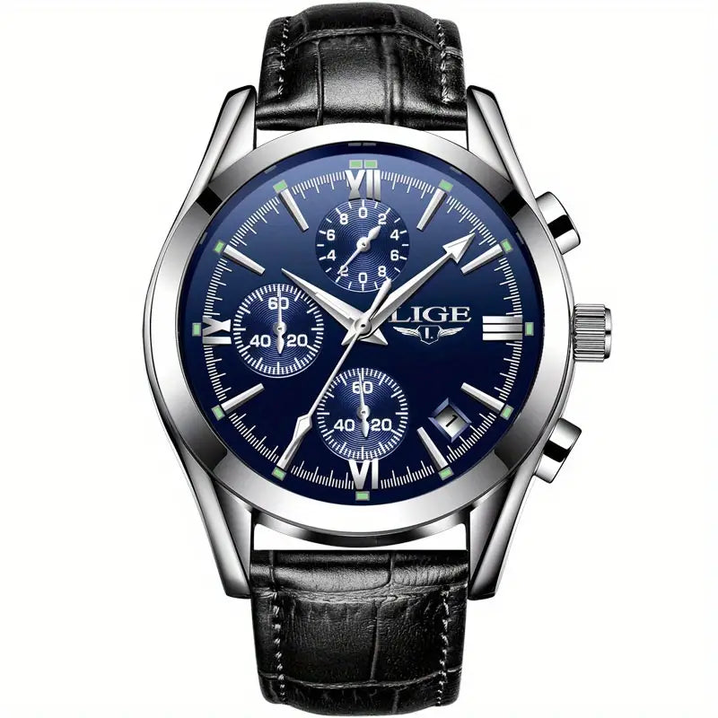 QuartzWatch™ - Luxueus militair horloge Gadget & Tools Pantino Zilverblauw  
