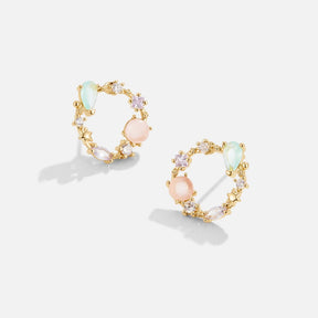 Crystal Flower Oorbellen - - Earrings - Pantino