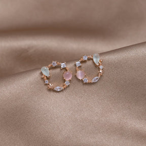 Crystal Flower Oorbellen - - Earrings - Pantino